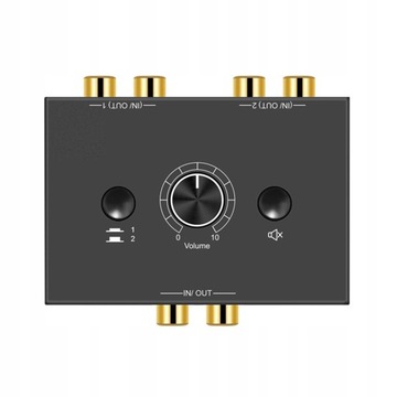 Переключатель стереозвука RCA 2x1/1x2 L/R