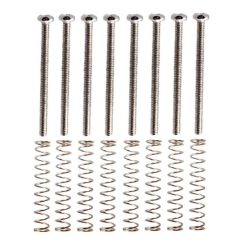 8x Guitar Humbucker Double Coil Śruby ramy Sprężyny z pokrętłem regulacji g