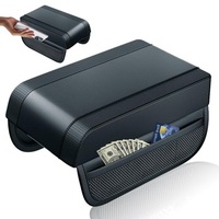 фото thumb №14, М'яка подушка накладка na підлокітник з бардачок - czarna піна memory