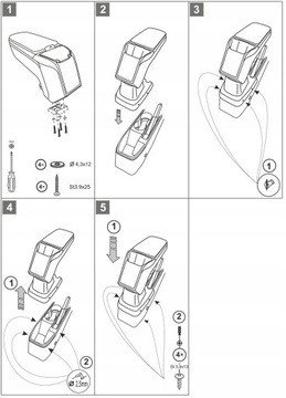 фото thumb №7, Підлокітник з адаптер do renault clio v, 2019- , arm2-black