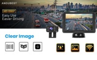 фото thumb №11, Комплект камера заднього ходу з монітором 5'' lcd 12-24v ip68 ahd нічне бачення широкий kąt