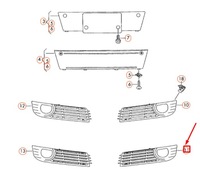 фото thumb №3, Audi a8 d3 передня частина бампер left решітка 4e0807679b