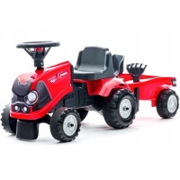 FALK Трактор детский Case IH Ride-On Red с прицепом + аксессуары с 12 месяцев