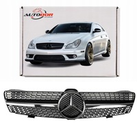 фото thumb №1, Mercedes cls w219 c219 04-przedlift решётка радиатора решётка радиатора diamond czarna молдинг+ logo