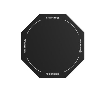 Защитный коврик под кресло Genesis Tellur 400 Octagon Logo 100 x 100 см Черный