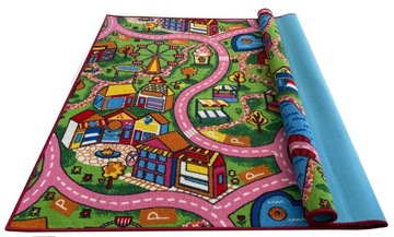 КОВЕР DISNEY CARS 250X250 АВТОМОБИЛИ ДОРОЖНЫЕ ГОНКИ