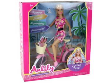 Розовый велосипедный набор Anlily Cyclist Doll