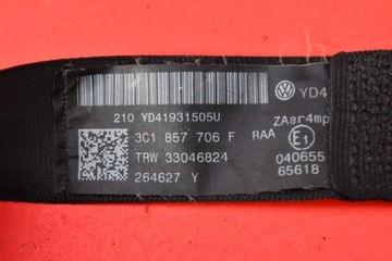 фото thumb №8, Pas безпеки праві перед 3c1857706f vw passat b6 05-10