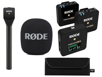 Беспроводной комплект Rode Wireless GO II + держатель для репортера Interview Go
