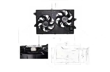 фото thumb №1, Вентилятор радіатор з рама 47000 nrf ford mondeo