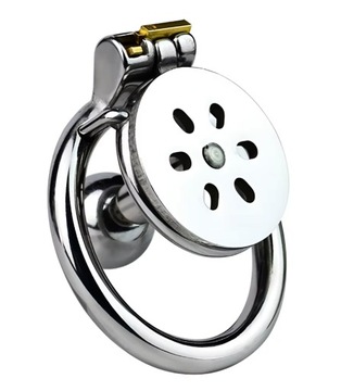 Stalowy pas cnoty Chastity klatka Inverted Plug + Uprząż