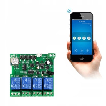 Sonoff 4CH DC 5-32 В WiFi + RF 433 МГц без напряжения