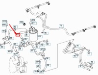 Mercedes-benz gl x164 патрубок паливний a6420785281 оригінальний Зі Шроту, фото thumb