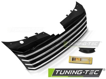 фото thumb №2, Решітка радіатора bez значок vw passat b7 10-14 хром