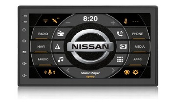 РАДИО 2DIN ANDROID USB BT GPS WIFI SPOTIFY NISSAN