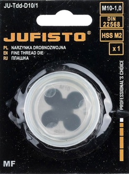 ТОЧНАЯ МАТРИЦА M10x1,0 DIN22568 HSS-M2