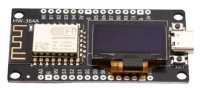Микрокомпьютер ESP8266 с OLED-дисплеем 0,96 дюйма, CH340, 30-контактный разъем, Arduino, Wi-Fi, IoT, USB-C / 0267