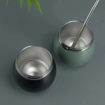 Чашка для чая Yerba Mate с двойными стенками из нержавеющей стали, 280 мл Rocket C