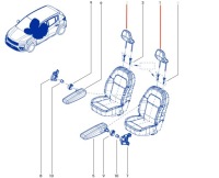 фото thumb №11, Подголовник передних сидений dacia sandero iii logan iii jogger duster ii