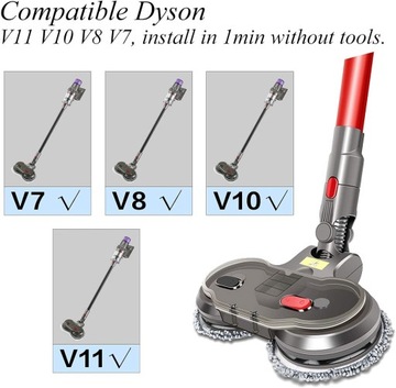 Щетка для швабры, предназначенная для пылесоса Dyson V7 V8 V10 V11 V15.