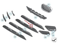 фото thumb №8, Bmw x4 f26 m перед средний нижний открытый решётка 51117338475 7338475 oem