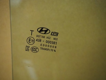 фото thumb №2, Скло двері права задня hyundai ioniq