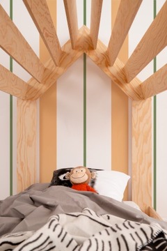 Детская кровать MOON house М 80х180 NATURAL ECO