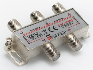 Разветвитель сигнала 1/4 выхода антенны наземного телевидения DVB-T2 RTV SAT Splitter