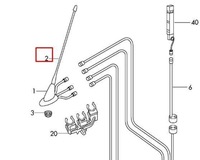фото thumb №5, Антена prętowa vag do skoda fabia polo seat mii оригінальний 6r0035849a