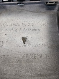 фото thumb №11, Накладка бампера задня дифузор audi s3 a3 8v 8v5807521aa хром