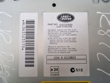 фото thumb №8, Радіо автомобільні land rover discovery 3 l319 2007 vux500490