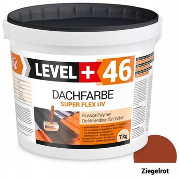 Farba Dachowa Ceglasty 7kg Wałek Malarski 10cm
