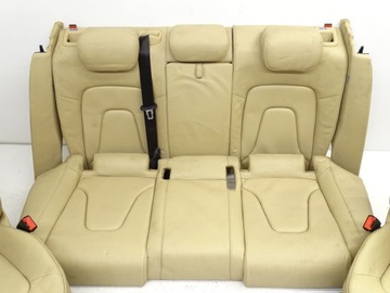 фото thumb №7, Kpl сидіння диван оббивка шкіра audi a4 b8 рестайлінг bananowa / кремовий