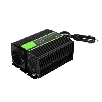 Автомобильный преобразователь напряжения Mini Green Cell 12 В 150 Вт 300 Вт USB для автомобиля