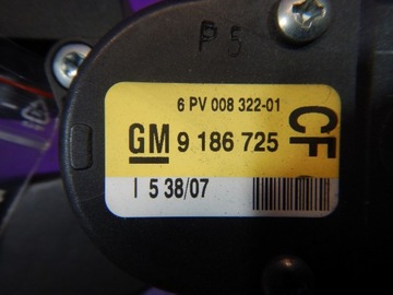 фото thumb №5, Opel signum 05-08 рестайлінг 3,0 cdti потенціометр педаль газу 9186725 cf 6 pin