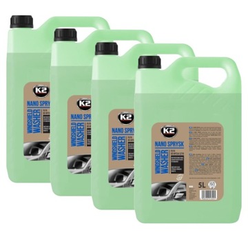 Летняя жидкость для омывателя лобового стекла K2 Nano Spray 4x 5л