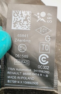 фото thumb №3, Pas натяжитель левый перед renault twingo iii europa