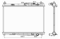 фото thumb №1, [53152] радиатор двигателя с элементы монтажный