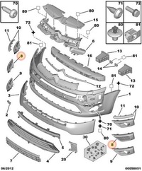 фото thumb №1, Набір заглушок галоген citroen c4 picasso оригінальний номер 7414sa