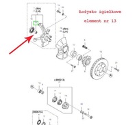 фото thumb №3, Подшипник полуось kia sportage 0k01133152 ba188