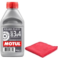Универсальная всесезонная тормозная жидкость Motul DOT3 & DOT4, 0,5 л