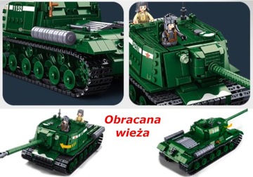 Кирпичи Танк ИС-2/СУ152 Русский военный эсминец 2 фигурки + ОРУЖИЕ LEGO