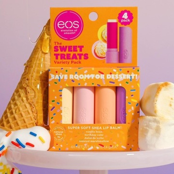 Eos The Sweet Treats - balsamy do ust o 4 smaki