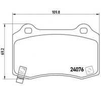 фото thumb №1, Brembo тормозные колодки тормозные chevrolet camaro