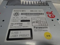 фото thumb №3, Vw polo 6r v 2011 радио радиопроигрыватель rcd210 mp3 5m0035156c отсутствует код