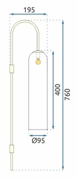 LAMPA ŚCIENNA KINKIET DUŻY GLAMOUR ZŁOTA GOLD