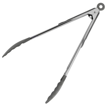 КУХОННЫЕ ЩИПЦЫ НЕЙЛОНОВЫЕ 30,5 см СЕРЫЕ KH-1742