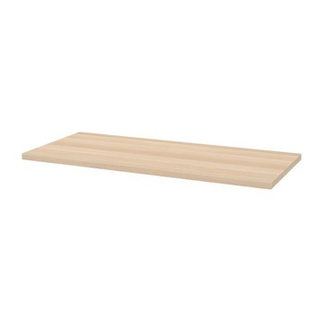 IKEA LAGKAPTEN / ALEX Biurko 140x60 cm dąb bejcowany na biało/czarnybrąz