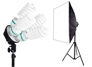L2 Lampa światła ciągłego softbox 50x70 4x85W 2.3m