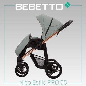 Wózek Spacerowy Bebetto Nico Estilo Pro Folia Uchwyt Przykrycie 05